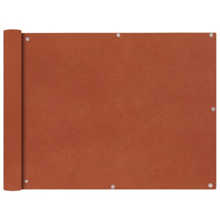 vidaXL Toldo para balcón tela oxford 90x400 cm terracota