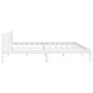 vidaXL Estructura de cama madera maciza blanco Super King 180x200 cm vidaXL Estructura de cama madera maciza blanco Super King 180x200 cm