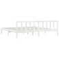 vidaXL Estructura de cama madera maciza blanco Super King 180x200 cm vidaXL Estructura de cama madera maciza blanco Super King 180x200 cm