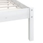 vidaXL Estructura de cama madera maciza blanco Super King 180x200 cm vidaXL Estructura de cama madera maciza blanco Super King 180x200 cm