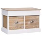 vidaXL Banco de recibidor de madera de Paulownia 70x35x45 cm vidaXL Banco de recibidor de madera de Paulownia 70x35x45 cm