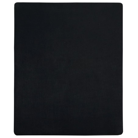 vidaXL Sábana bajera jersey algodón negro 90x200 cm