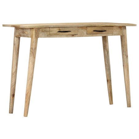 vidaXL Mesa consola de madera maciza de mango rugosa 115x40x75 cm