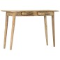 vidaXL Mesa consola de madera maciza de mango rugosa 115x40x75 cm vidaXL Mesa consola de madera maciza de mango rugosa 115x40x75 cm
