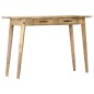 vidaXL Mesa consola de madera maciza de mango rugosa 115x40x75 cm vidaXL Mesa consola de madera maciza de mango rugosa 115x40x75 cm