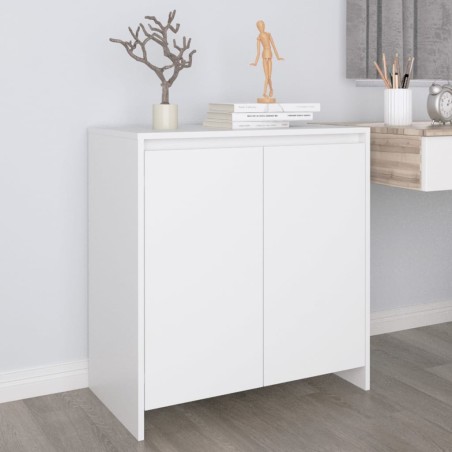 vidaXL Aparador de madera contrachapada blanco 70x41x75 cm