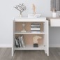 vidaXL Aparador de madera contrachapada blanco 70x41x75 cm vidaXL Aparador de madera contrachapada blanco 70x41x75 cm