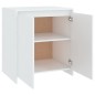 vidaXL Aparador de madera contrachapada blanco 70x41x75 cm vidaXL Aparador de madera contrachapada blanco 70x41x75 cm