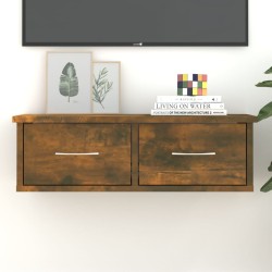 vidaXL Armario de pared contrachapado roble ahumado 60x26x18,5 cm