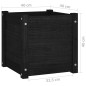 vidaXL Jardinera de madera maciza de pino negro 40x40x40 cm vidaXL Jardinera de madera maciza de pino negro 40x40x40 cm
