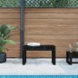 vidaXL Banco de jardín madera maciza de pino negro 80x38x45 cm vidaXL Banco de jardín madera maciza de pino negro 80x38x45 cm