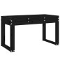 vidaXL Banco de jardín madera maciza de pino negro 80x38x45 cm vidaXL Banco de jardín madera maciza de pino negro 80x38x45 cm