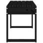 vidaXL Banco de jardín madera maciza de pino negro 80x38x45 cm vidaXL Banco de jardín madera maciza de pino negro 80x38x45 cm
