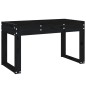 vidaXL Banco de jardín madera maciza de pino negro 80x38x45 cm vidaXL Banco de jardín madera maciza de pino negro 80x38x45 cm