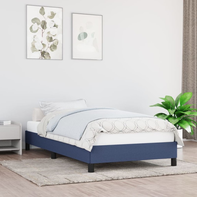 vidaXL Estructura de cama de tela negro 100x200 cm vidaXL Estructura de cama de tela negro 100x200 cm