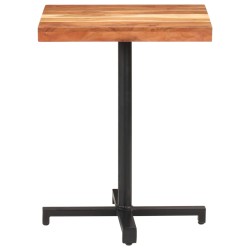 vidaXL Mesa de bistró cuadrada madera de mango maciza 60x60x75 cm