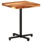 vidaXL Mesa de bistró cuadrada madera de mango maciza 60x60x75 cm