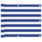 vidaXL Toldo para balcón tela oxford blanco y azul 75x400 cm vidaXL Toldo para balcón tela oxford blanco y azul 75x400 cm