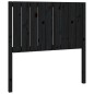 vidaXL Cabecero de cama madera maciza de pino negro 95,5x4x100 cm vidaXL Cabecero de cama madera maciza de pino negro 95,5x4x100 cm