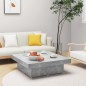 vidaXL Mesa de centro madera contrachapada gris hormigón 80x50x40 cm vidaXL Mesa de centro madera contrachapada gris hormigón 80x50x40 cm