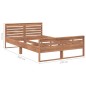 vidaXL Estructura de cama de madera maciza de teca 120x200 cm vidaXL Estructura de cama de madera maciza de teca 120x200 cm