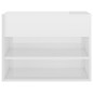 vidaXL Banco zapatero madera contrachapada blanco brillante 60x30x45cm vidaXL Banco zapatero madera contrachapada blanco brillante 60x30x45cm