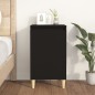 vidaXL Mesita de noche madera contrachapada negro 40x35x70 cm vidaXL Mesita de noche madera contrachapada negro 40x35x70 cm