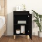 vidaXL Mesita de noche madera contrachapada negro 40x35x70 cm vidaXL Mesita de noche madera contrachapada negro 40x35x70 cm