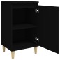 vidaXL Mesita de noche madera contrachapada negro 40x35x70 cm vidaXL Mesita de noche madera contrachapada negro 40x35x70 cm