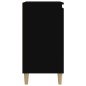 vidaXL Mesita de noche madera contrachapada negro 40x35x70 cm vidaXL Mesita de noche madera contrachapada negro 40x35x70 cm