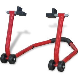vidaXL Soporte trasero para motocicleta rojo 