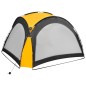 vidaXL Carpa de fiesta con LED 4 paredes laterales verde 3,6x3,6x2,3 m