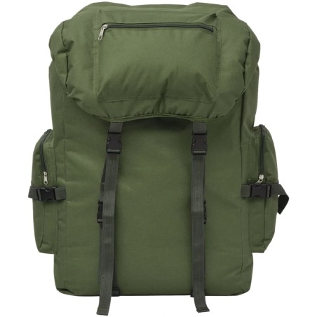 vidaXL Mochila militar 65 L verde