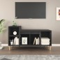 vidaXL Mueble para TV madera contrachapada negro 100x35x55 cm vidaXL Mueble para TV madera contrachapada negro 100x35x55 cm