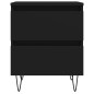vidaXL Mesitas de noche 2 uds madera de ingeniería negro 40x35x50 cm vidaXL Mesitas de noche 2 uds madera de ingeniería negro 40x35x50 cm