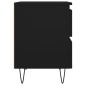 vidaXL Mesitas de noche 2 uds madera de ingeniería negro 40x35x50 cm vidaXL Mesitas de noche 2 uds madera de ingeniería negro 40x35x50 cm