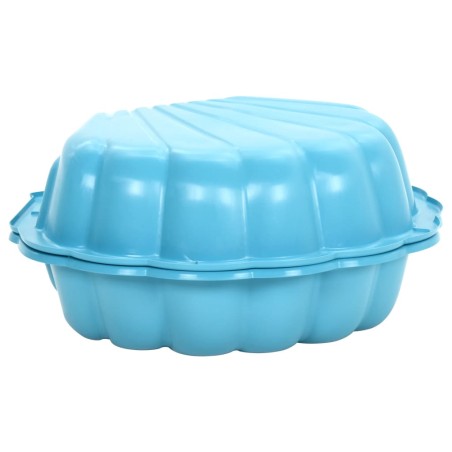 vidaXL Areneros de plástico azul 2 unidades 77x87x21 cm