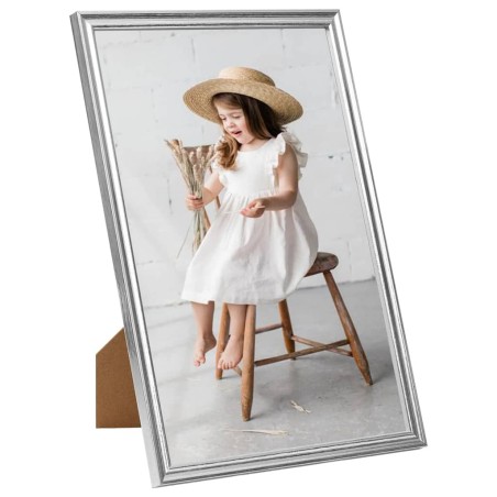 vidaXL Marcos de foto collage de mesa 3 uds plateado 21x29,7 cm