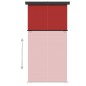 vidaXL Toldo lateral de balcón rojo 175x250 cm vidaXL Toldo lateral de balcón rojo 175x250 cm