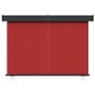 vidaXL Toldo lateral de balcón rojo 175x250 cm vidaXL Toldo lateral de balcón rojo 175x250 cm