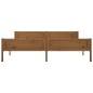 vidaXL Estructura de cama madera maciza pino marrón miel 200x200 cm