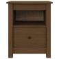 vidaXL Mesitas de noche 2 uds madera de pino marrón miel 40x35x49 cm vidaXL Mesitas de noche 2 uds madera de pino marrón miel 40x35x49 cm