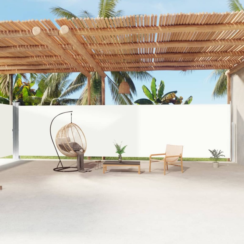 vidaXL Toldo lateral retráctil crema 200x1200 cm vidaXL Toldo lateral retráctil crema 200x1200 cm