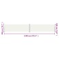 vidaXL Toldo lateral retráctil crema 200x1200 cm vidaXL Toldo lateral retráctil crema 200x1200 cm