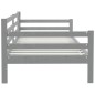 vidaXL Sofá cama de madera maciza de pino gris 90x200 cm vidaXL Sofá cama de madera maciza de pino gris 90x200 cm