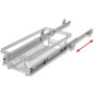 vidaXL Bandejas de alambre extraíbles 2 unidades plateado 300 mm