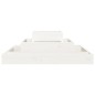 vidaXL Jardinera de madera maciza de pino blanco 80x80x27 cm vidaXL Jardinera de madera maciza de pino blanco 80x80x27 cm