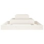 vidaXL Jardinera de madera maciza de pino blanco 80x80x27 cm vidaXL Jardinera de madera maciza de pino blanco 80x80x27 cm