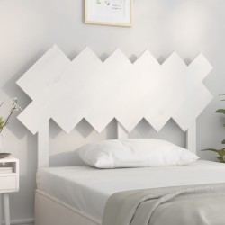vidaXL Cabecero de cama madera maciza de pino blanco 122,5x3x80,5 cm