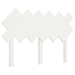 vidaXL Cabecero de cama madera maciza de pino blanco 122,5x3x80,5 cm